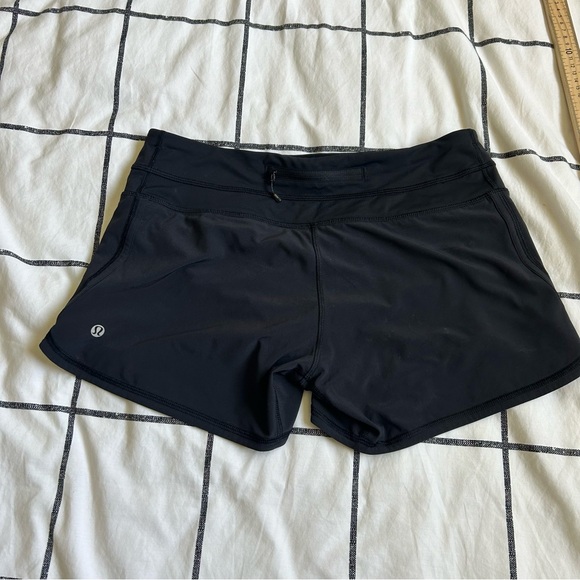 SOLD - Lululemon Black Athletic Shorts Size 6 - Picture 7 of 11